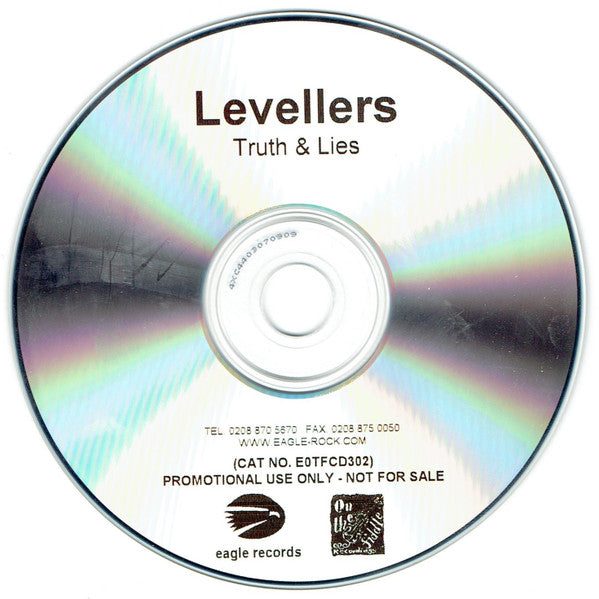 The Levellers : Truth & Lies (CDr, Album, Promo)