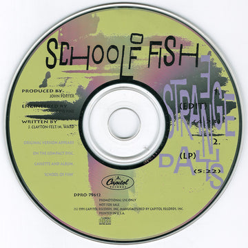 School Of Fish : 3 Strange Days (CD, Single, Promo)