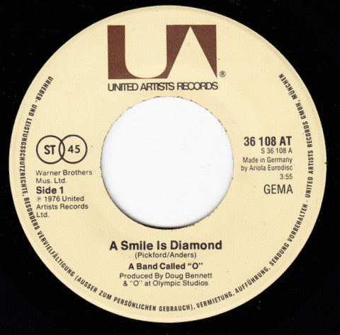 A Band Called "O" : A Smile Is Diamond (7", Single)