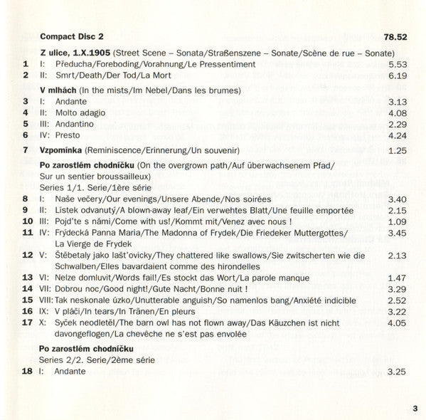 Leoš Janáček, Mikhaïl Rudy : Instrumental And Orchestral Works (2xCD, Comp)
