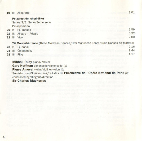 Leoš Janáček, Mikhaïl Rudy : Instrumental And Orchestral Works (2xCD, Comp)