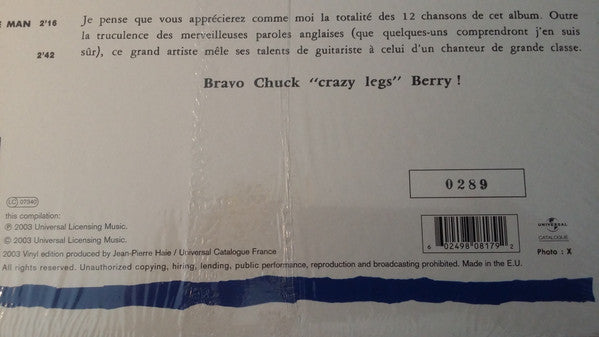 Chuck Berry : Eddy Mitchell Presente Les Rois Du Rock (LP, Comp, Ltd, Num)