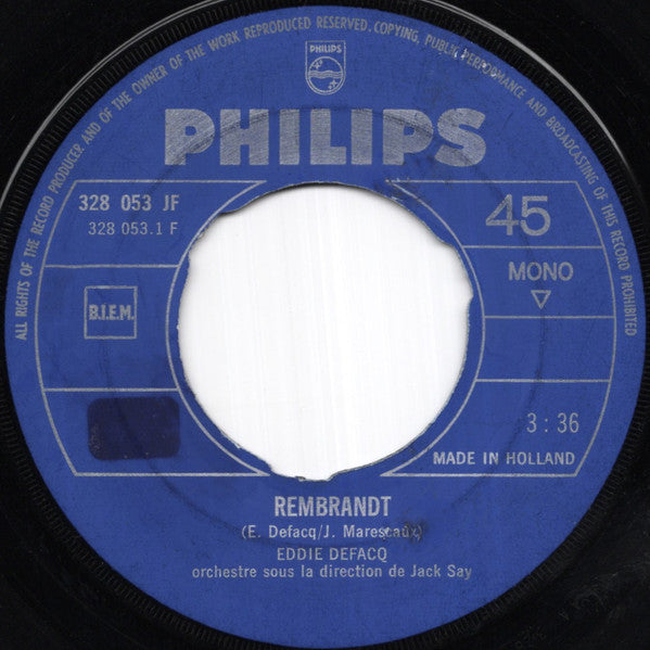 Eddie Defacq : Rembrandt (7", Single, Mono)