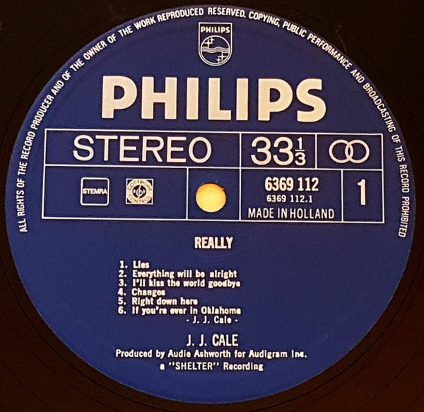 J.J. Cale : Really (LP, Album)