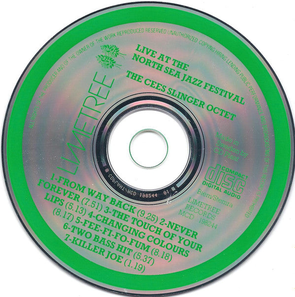 The Cees Slinger Octet : Live at the North Sea Jazz Festival (CD, Album)