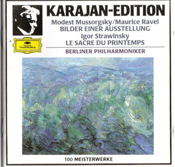 Modest Mussorgsky / Maurice Ravel, Igor Stravinsky, Herbert von Karajan, Berliner Philharmoniker : Bilder Einer Ausstellung / Le Sacre Du Printemps (CD, Album, Comp, RM)