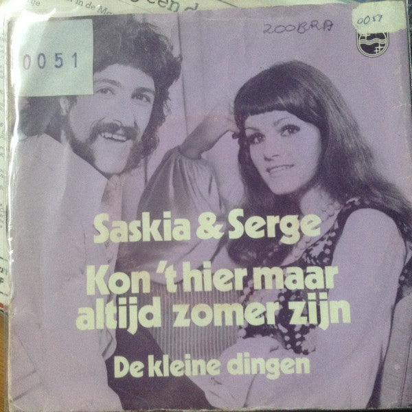 Saskia & Serge : Kon 't Hier Maar Altijd Zomer Zijn (7", Single)