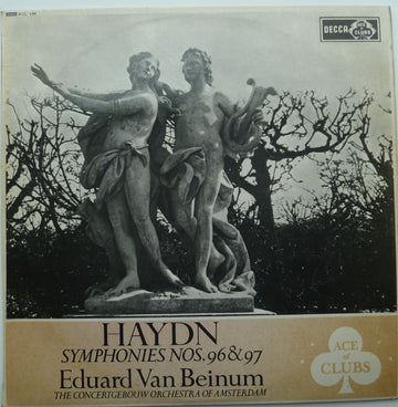 Joseph Haydn - Eduard van Beinum, Concertgebouworkest : Haydn Symphonies N°96 & 97 (LP, Mono)