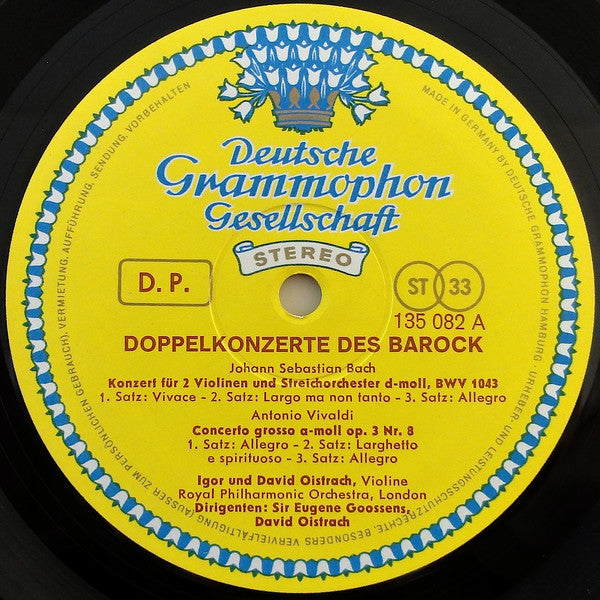 Johann Sebastian Bach / Antonio Vivaldi : Doppelkonzerte Des Barock (LP, Comp)