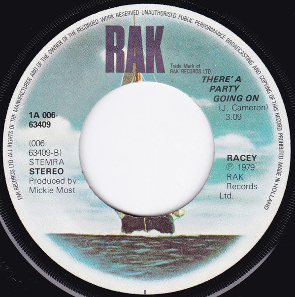 Racey : Such A Night (7", Single)