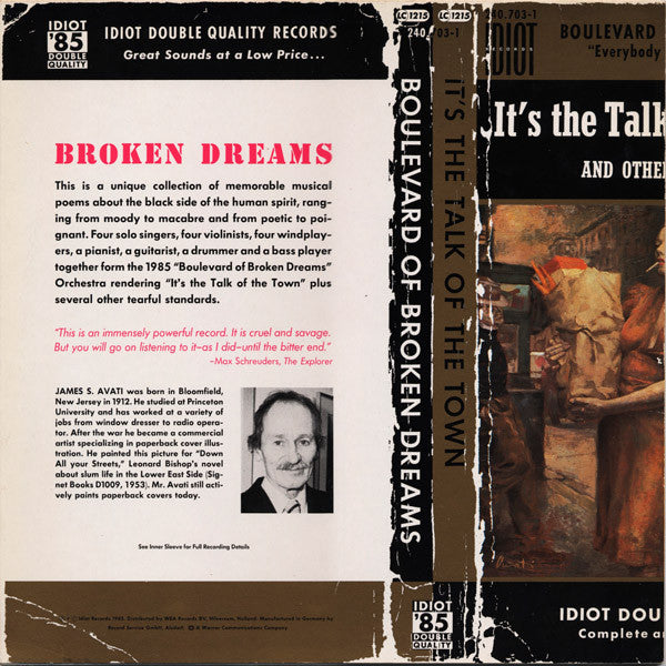 The Boulevard Of Broken Dreams Orchestra : It's The Talk Of The Town (And Other Sad Songs) (LP, Album)