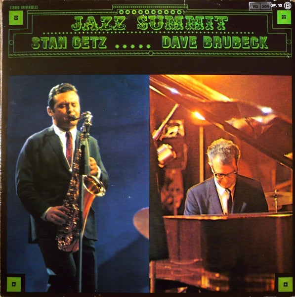 Stan Getz / Dave Brubeck : Jazz Summit (2xLP, Comp, Gat)