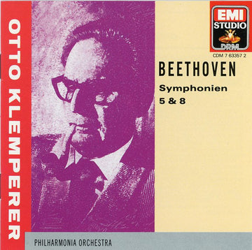 Otto Klemperer, Philharmonia Orchestra, Ludwig van Beethoven : Symphonien 5 & 8 (CD, Comp, RM)