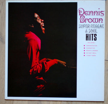 Dennis Brown : Super Reggae & Soul Hits (LP, Album, RE, Whi)