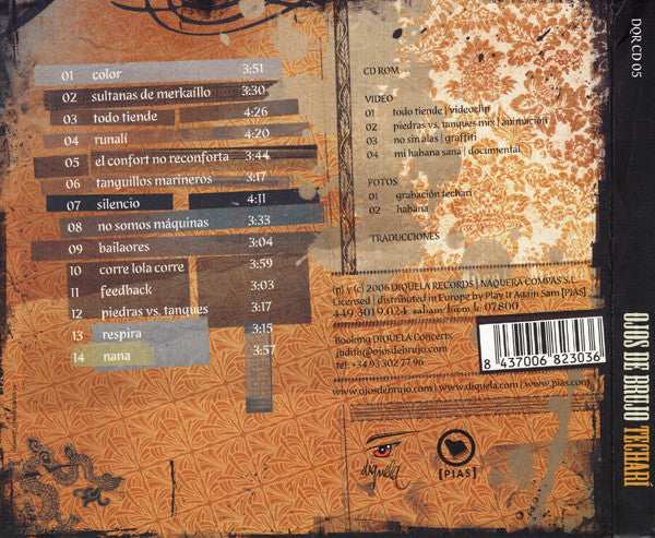Ojos de Brujo : Techarí (CD, Album + CD-ROM, Dig)