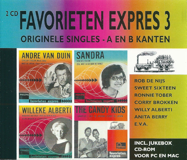 Various : Favorieten Expres 3 (Originele Singles - A En B Kanten) (2xCD, Comp, Enh)