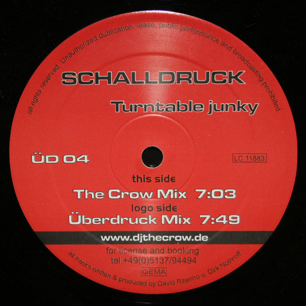 Schalldruck : Turntable Junky (12")