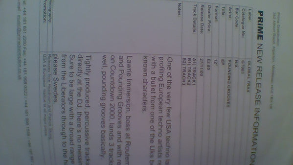 Pounding Grooves : #03 (12", W/Lbl)