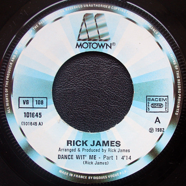 Rick James : Dance Wit' Me (7", Single)