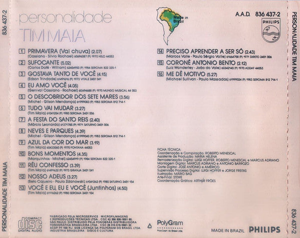 Tim Maia : Personalidade  (CD, Comp)