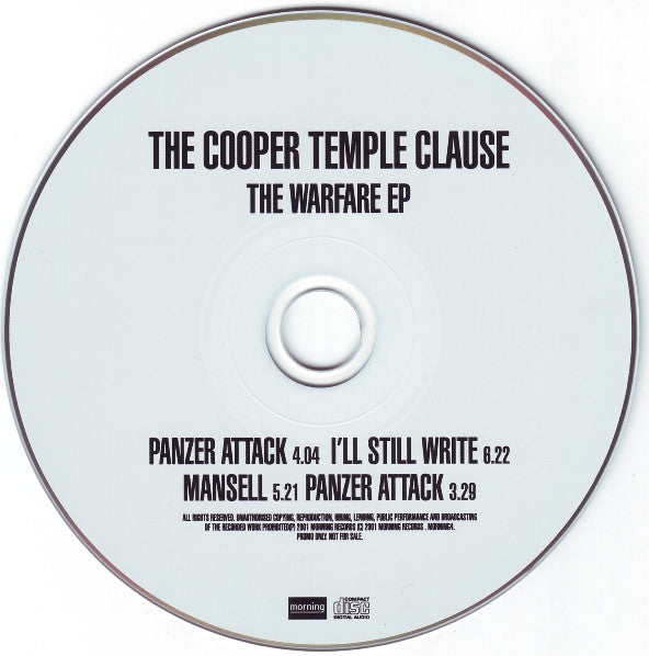 The Cooper Temple Clause : The Warfare EP (CD, EP, Promo)