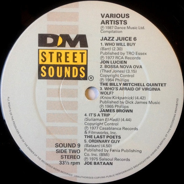 Various : Jazz Juice 6 (LP, Comp)