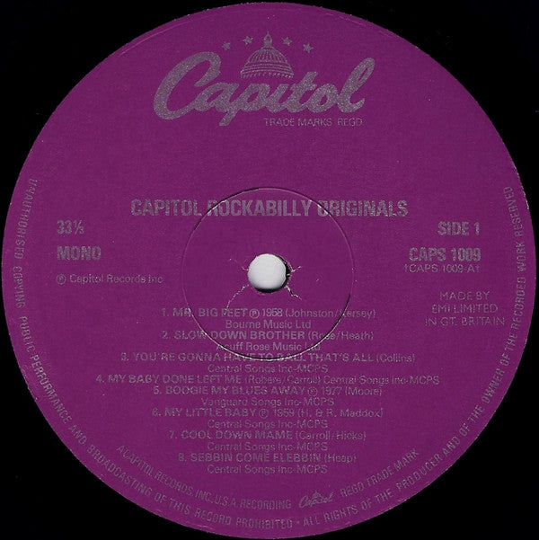 Various : Capitol Rockabilly Originals (LP, Comp, Mono)