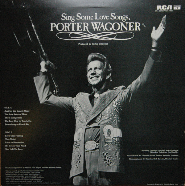 Porter Wagoner : Sing Some Love Songs, Porter Wagoner (LP, Album)