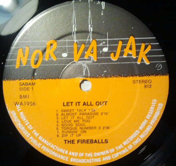 The Fireballs : Let It All Out (LP, Comp, Unofficial)