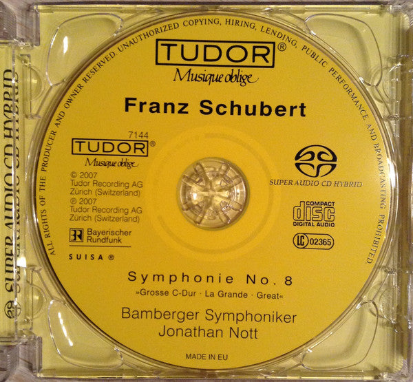 Franz Schubert - Bamberger Symphoniker, Jonathan Nott : Symphonie No. 8 »Grosse C-Dur = La Grande = Great« (SACD, Hybrid, Multichannel, Album)