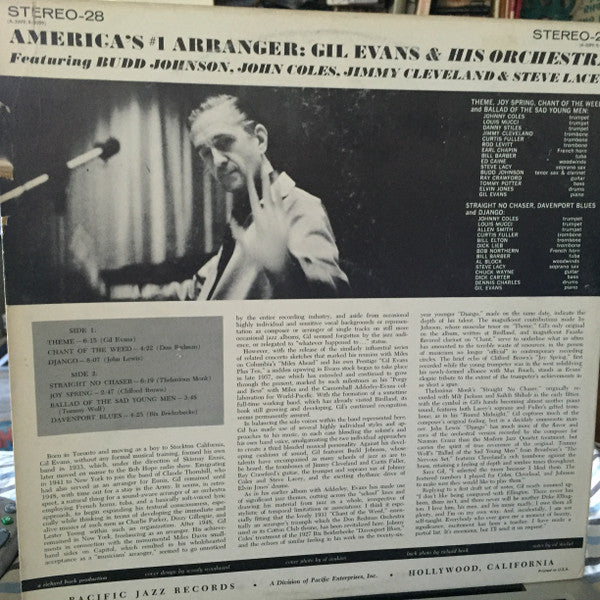 The Gil Evans Orchestra* Featuring Johnny Coles : Great Jazz Standards (LP, Album)