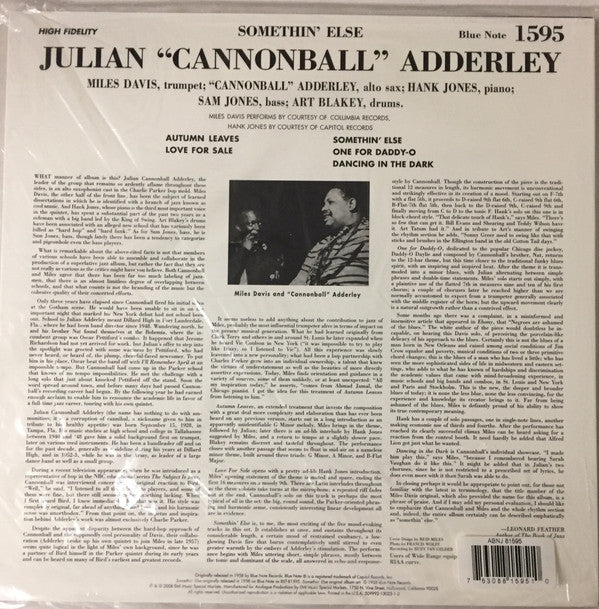 Cannonball Adderley : Somethin' Else (2x12", Album, Ltd, RM, RP, 200)