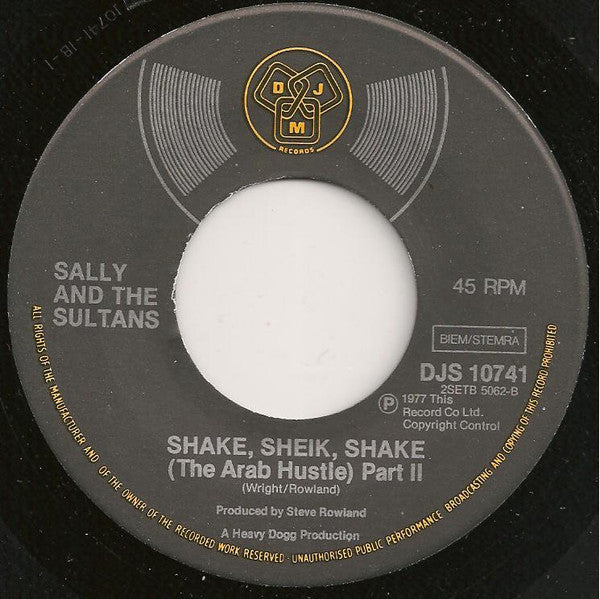 Sally And The Sultans : Shake, Sheik, Shake (7", Single)