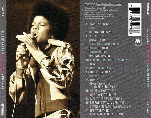 Michael Jackson With The Jackson 5 : The Very Best Of Michael Jackson With The Jackson Five (CD, Comp, Jew)
