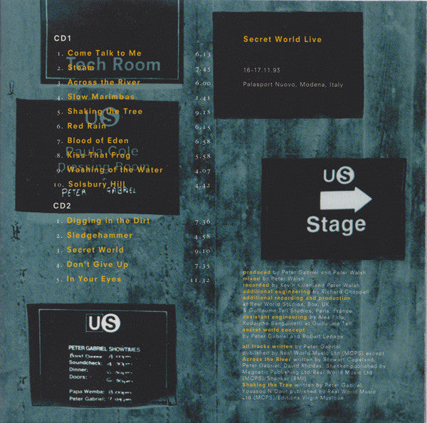 Peter Gabriel : Secret World Live (2xCD, Album)