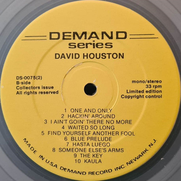 David Houston : Hackin' Around With David Houston (LP, Comp, Mono, Ltd, Whi)