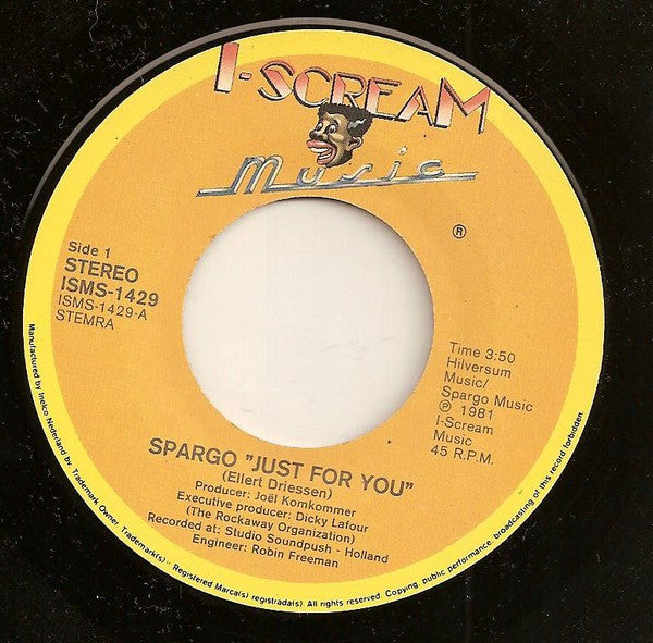 Spargo : Just For You (7", Single)
