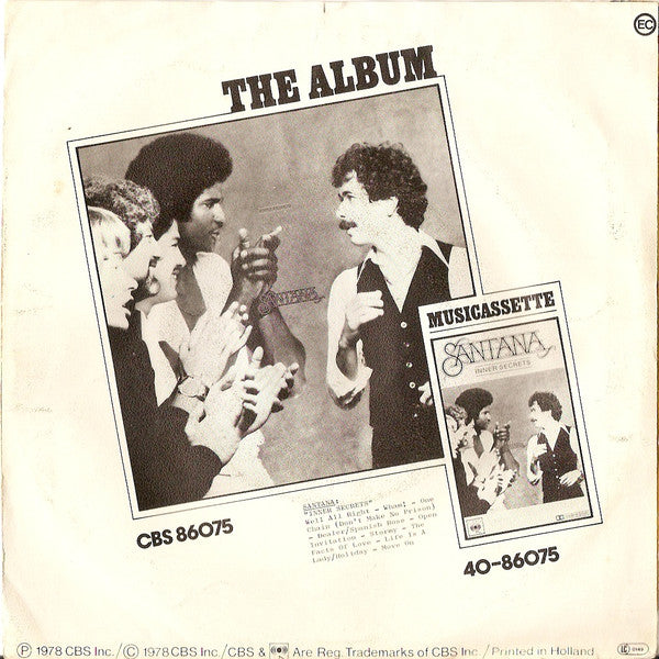 Santana : Well All Right / Wham! (7", Single)