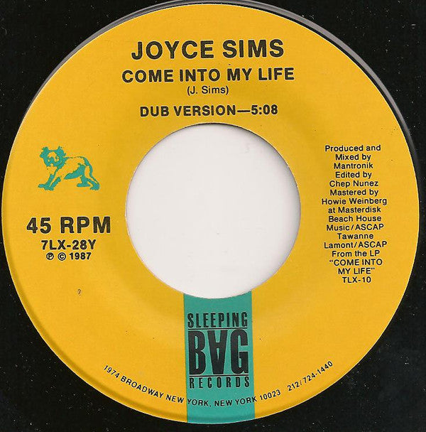 Joyce Sims : Come Into My Life (7", Single)