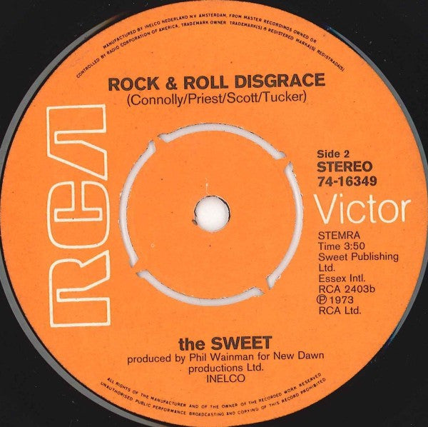 The Sweet : The Ballroom Blitz (7", Single)