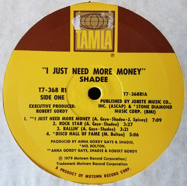 Shadee Hasan : I Just Need More Money (LP, Album)