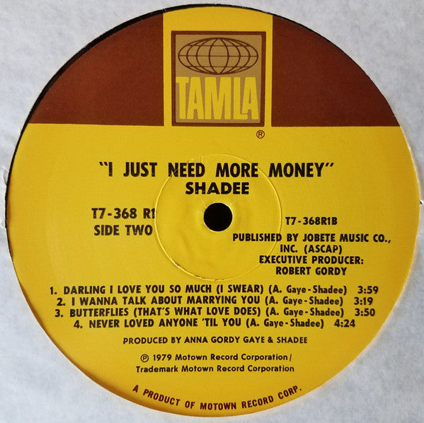 Shadee Hasan : I Just Need More Money (LP, Album)