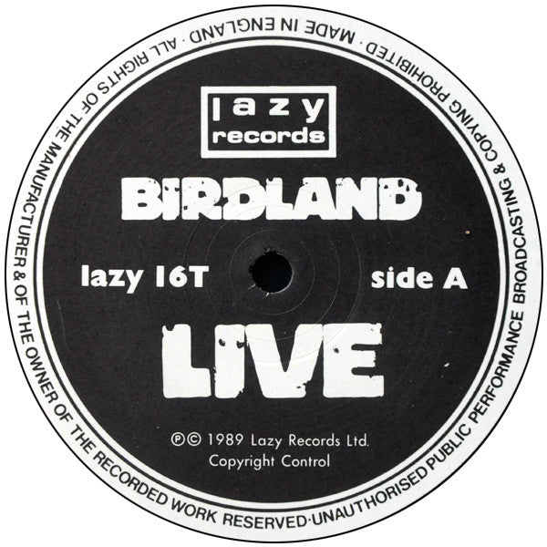 Birdland (2) : Live (12", S/Sided, Ltd)