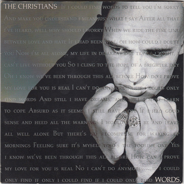 The Christians : Words (7", Single)