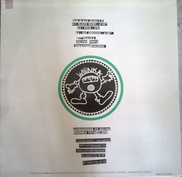 Astrospider vs. Kelvin : The Black Bush EP (12", EP)
