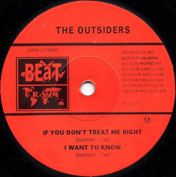 The Outsiders (5) : The Outsiders (7", EP, Mono)