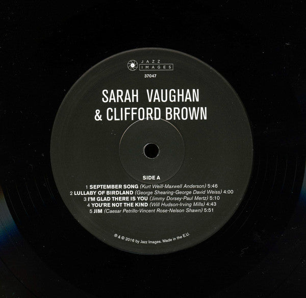 Sarah Vaughan & Clifford Brown : Sarah Vaughan & Clifford Brown (LP, Album, Mono, Dlx, Ltd, RE, 180)