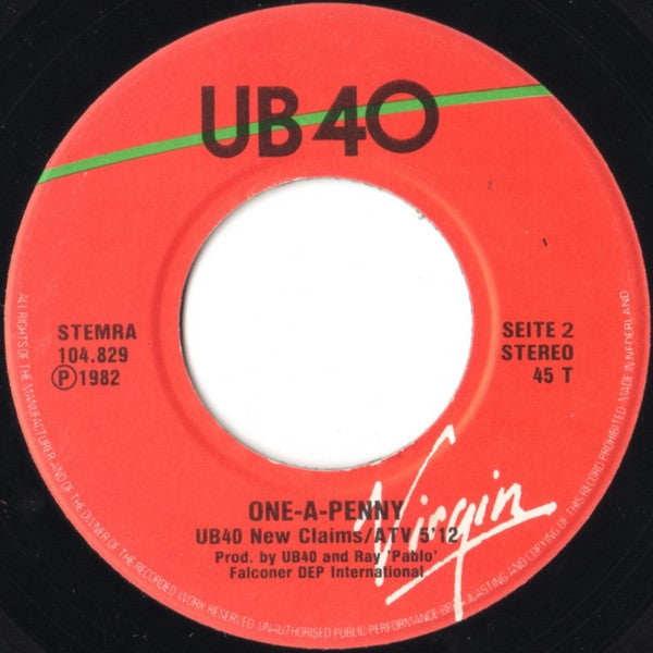 UB40 : Love Is All Is All Right (7", Single, Gre)