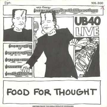 UB40 : Food For Thought (Live) (7", Single)