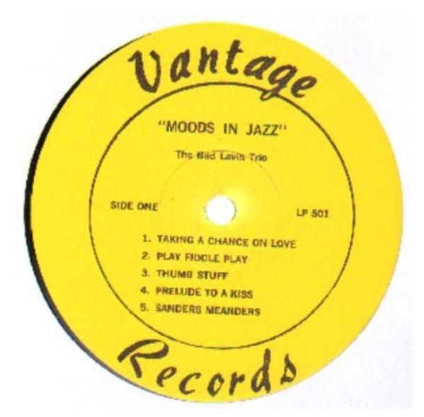 Bud Lavin Trio : Moods In Jazz (LP, Comp)